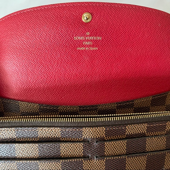 LOUIS VUITTON Emilie Wallet Damier Ebene AUTHENTIC - Picture 5 of 11